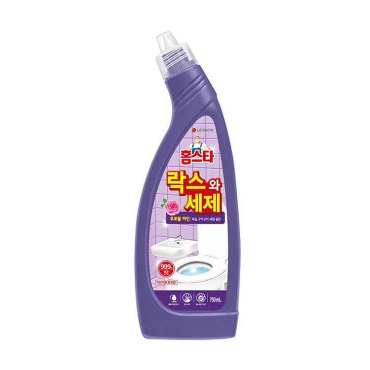 엘지생활건강 홈스타 락스와 세제 후로랄 파인 750ml, 4개