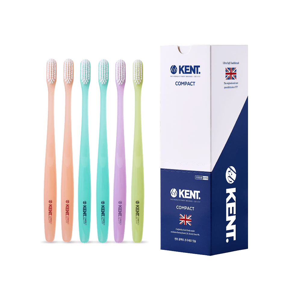 켄트 콤팩트 초극세모 칫솔 1개입, 5개