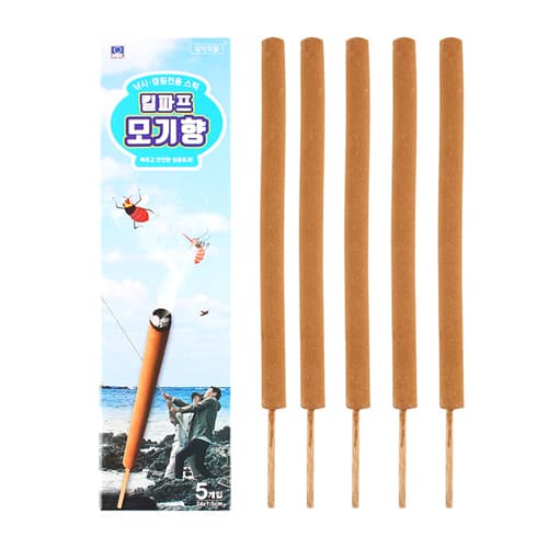 한국디비케이 킬파프 낚시 캠핑 전용 스틱 모기향 5개입, 1개
