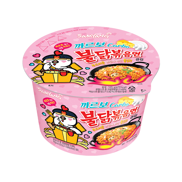 삼양 까르보불닭볶음면, 105g, 16개