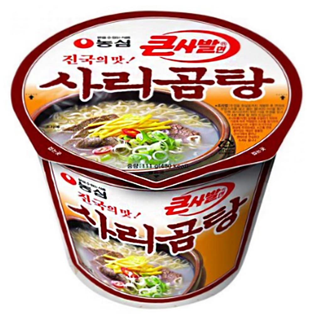 농심 사리곰탕, 111g, 16개