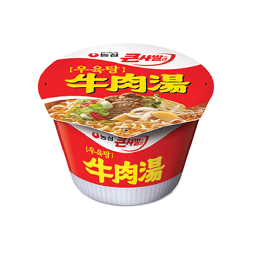 농심 농심우육탕면 우육탕 큰사발면, 115g, 16개
