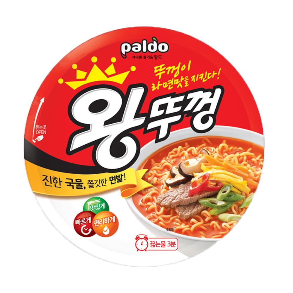 팔도 왕뚜껑, 110g, 18개