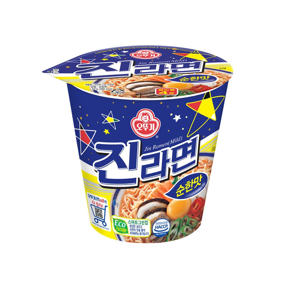 오뚜기 진라면컵 순한맛, 65g, 30개