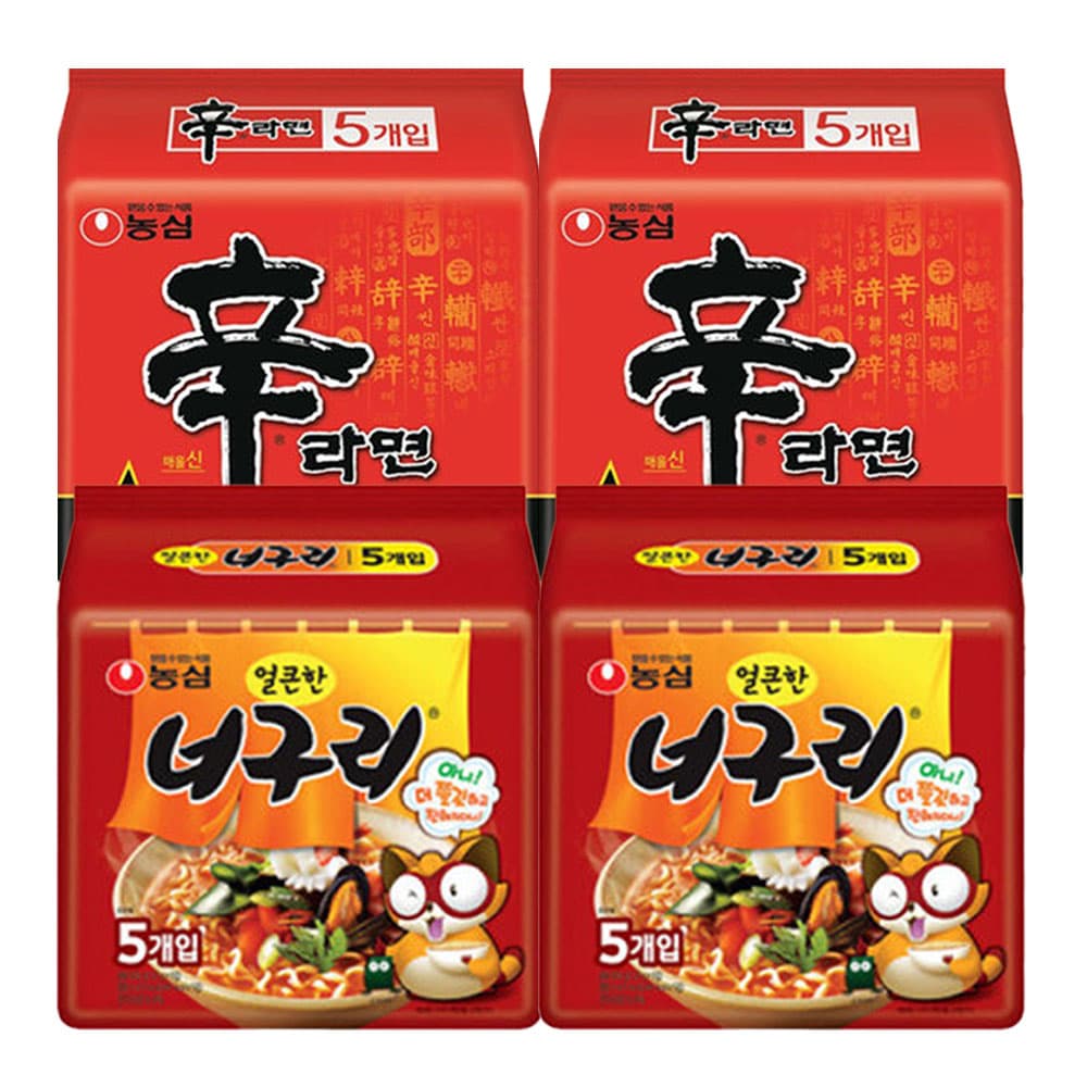 농심 신라면 10입 + 너구리 10입 (총 20봉)