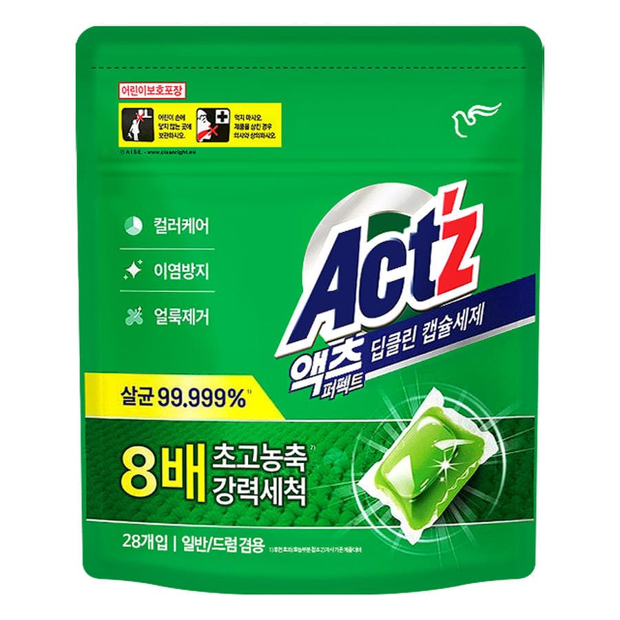 액츠 퍼펙트 딥클린 캡슐세제 28개입 1개
