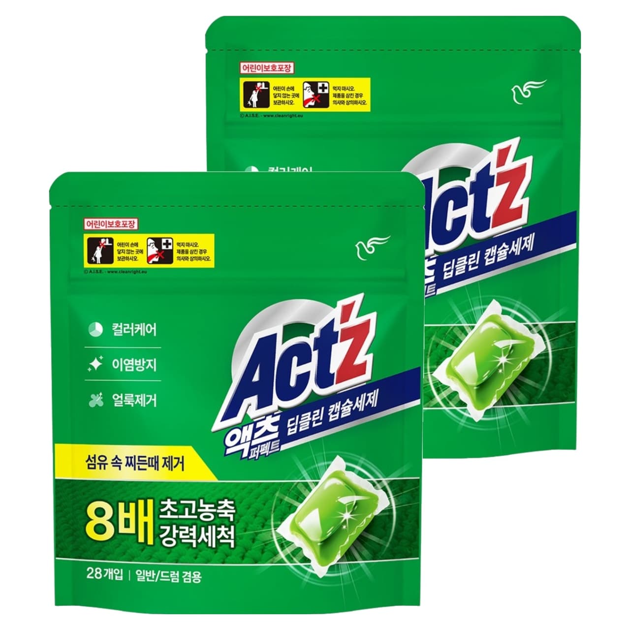 액츠 퍼펙트 딥클린 캡슐세제 28개입 2개