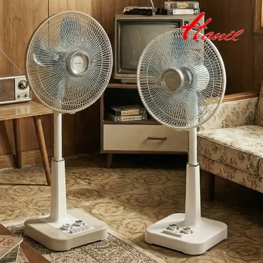 한일 레트로 스탠드 선풍기 5엽 가정용 인테리어선풍기