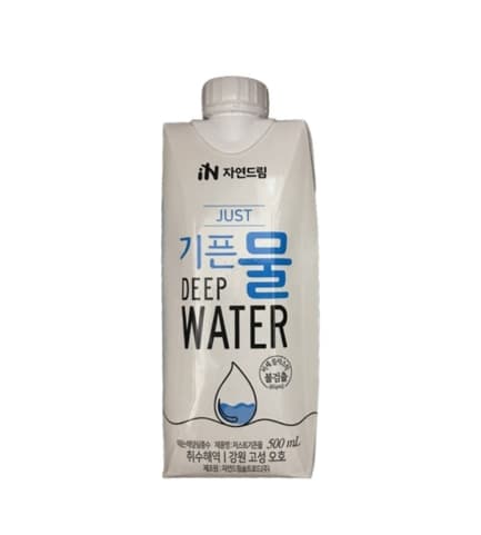 IN자연드림 JUST 기픈물 미니생수 500ml, 15개