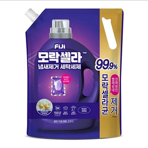 엘지생활건강 피지 모락셀라 냄새제거 액체세제 리필 2.3L, 코튼, 2개