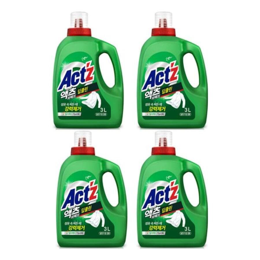[오너클랜]액츠 퍼펙트 딥클린 용기 3.0L 한박스(4개입)