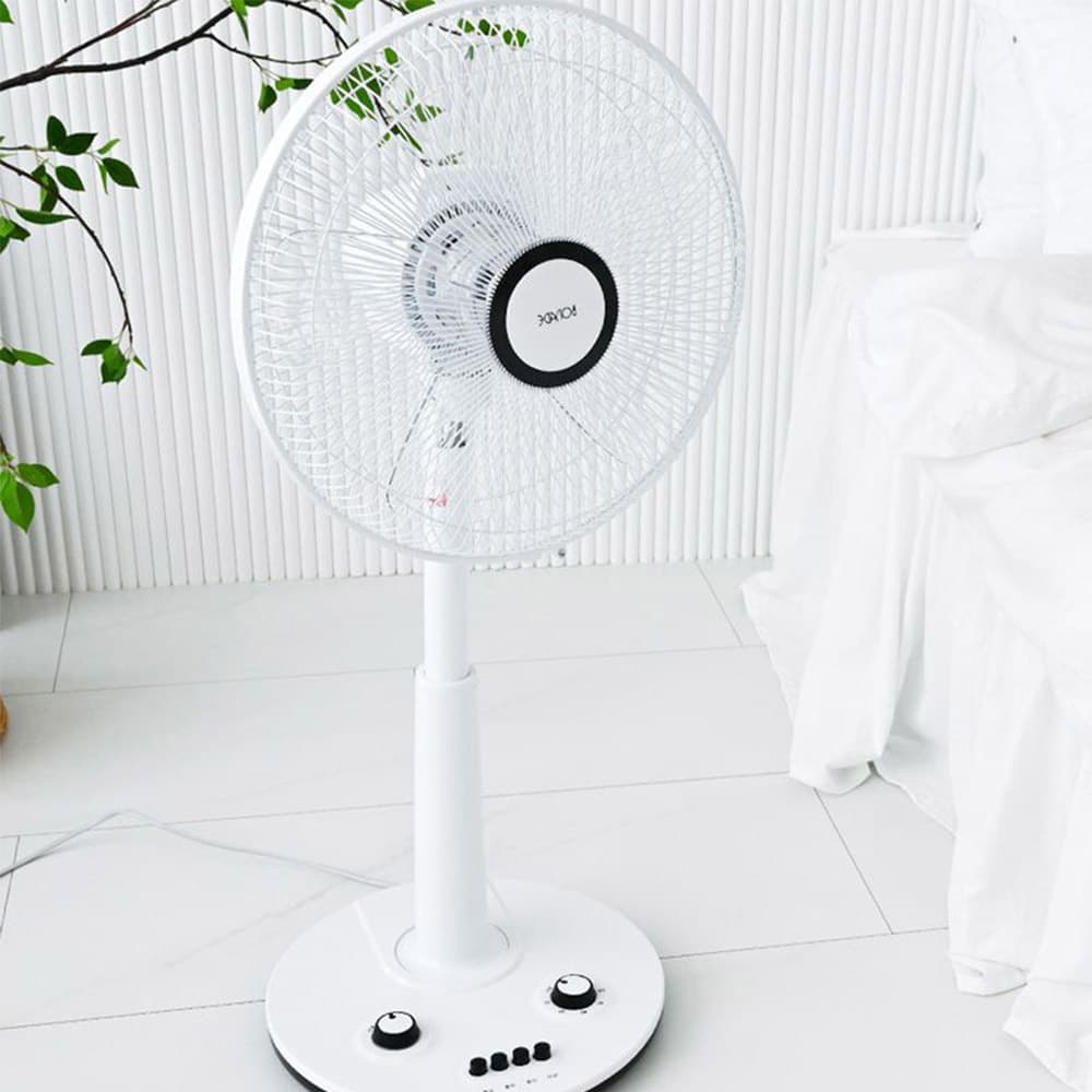 보나드 5엽날개 거실 스탠드 선풍기 14인치 사무실 무소음 미풍  보나드 선풍기
