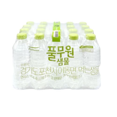 풀무원샘물 무라벨 미니생수 330ml, 80개