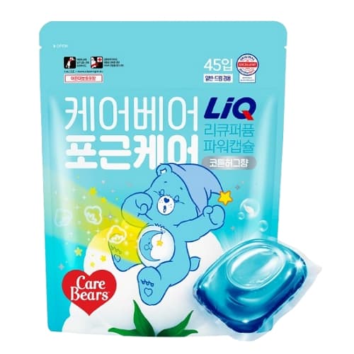 애경산업 리큐 탈취성분 2배강화 퍼퓸 파워 캡슐세제 45개입, 코튼허그, 5개