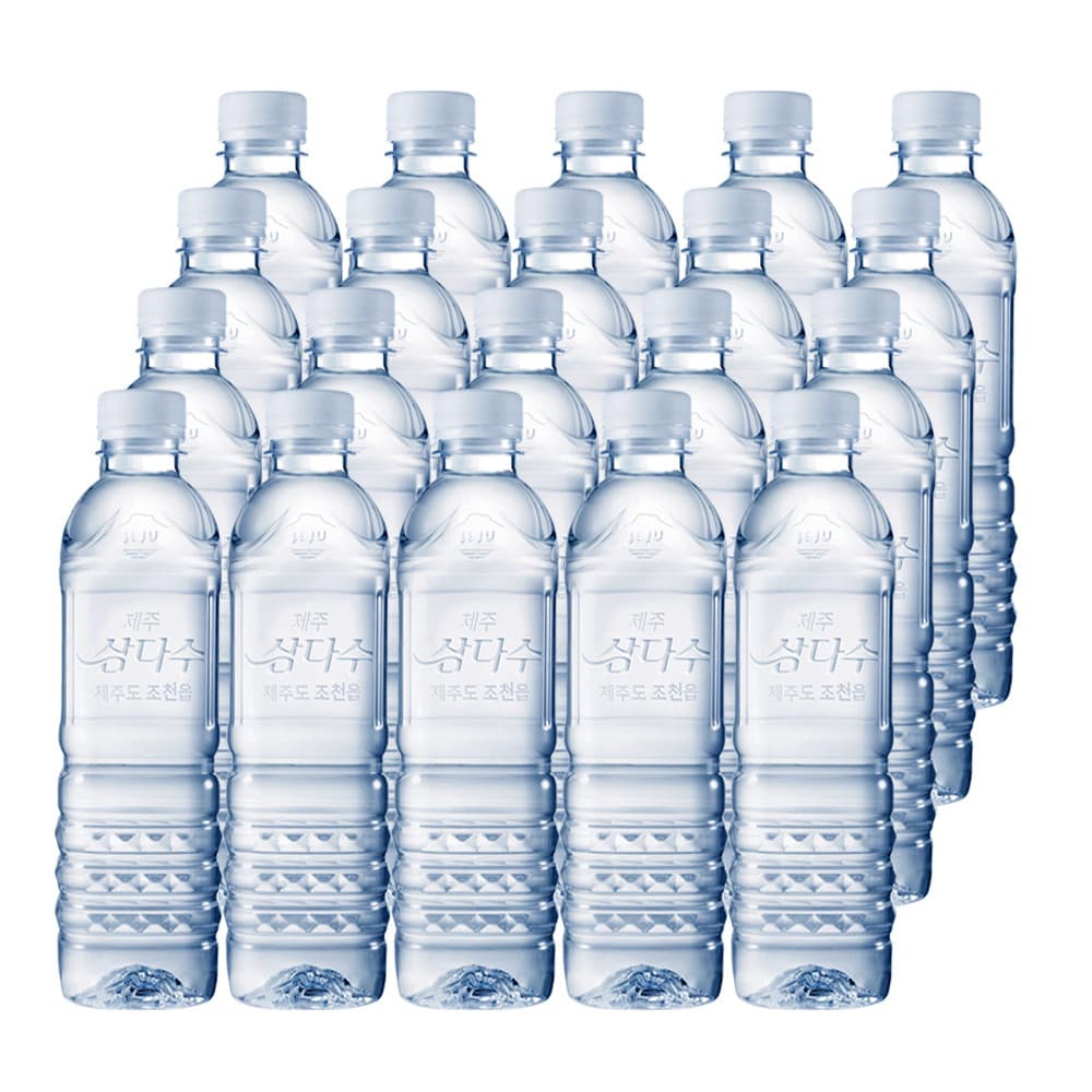 삼다수 500ml 무라벨 그린 20개 안전한 물 가정 배달 정기배송 (유/무라벨 랜덤)