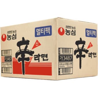 농심 신라면 120g 40개 멀티팩 봉지라면 한박스 가정용 업소용 사무실 회사 간식