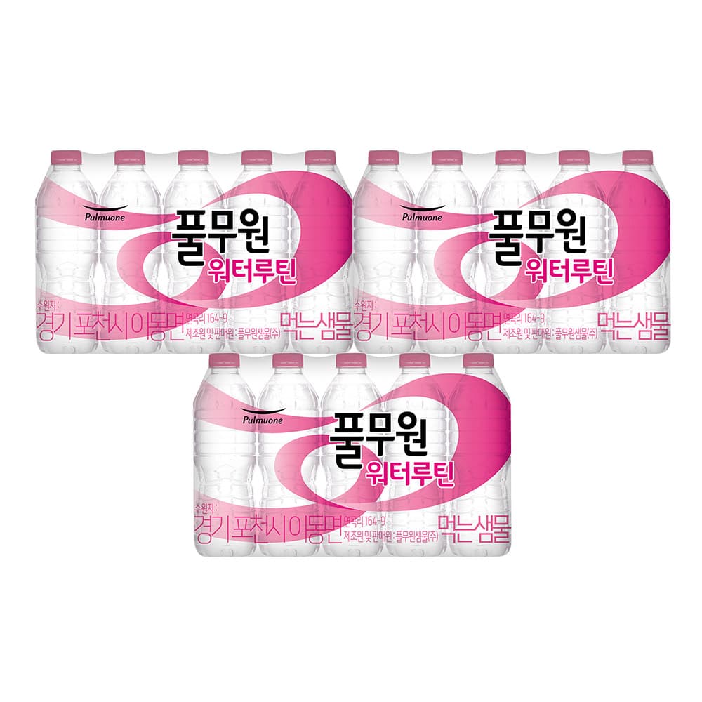 풀무원 워터루틴 생수 500ml, 60개