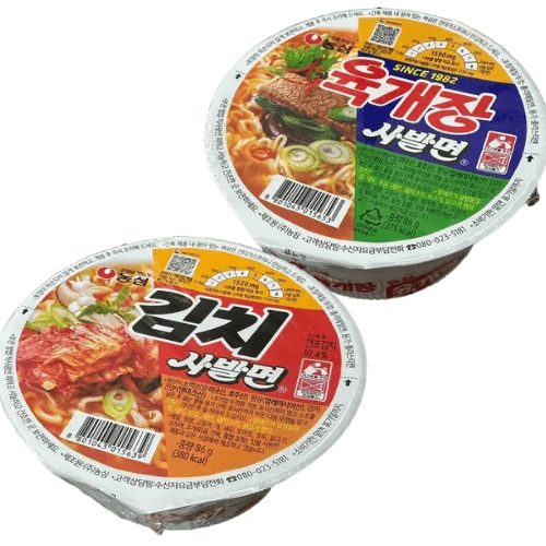 [워나점빵] 컵라면 육개장사발면 86g + 김치사발면 86g 세트