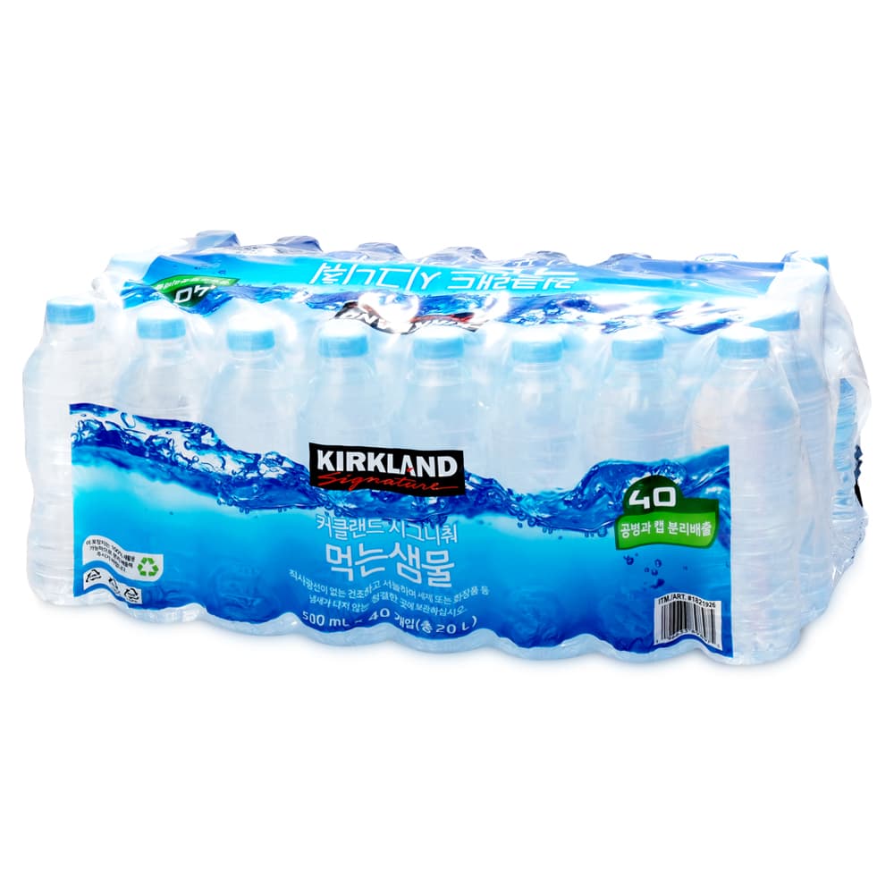 코스트코 커클랜드 먹는샘물 무라벨 500ml, 40개