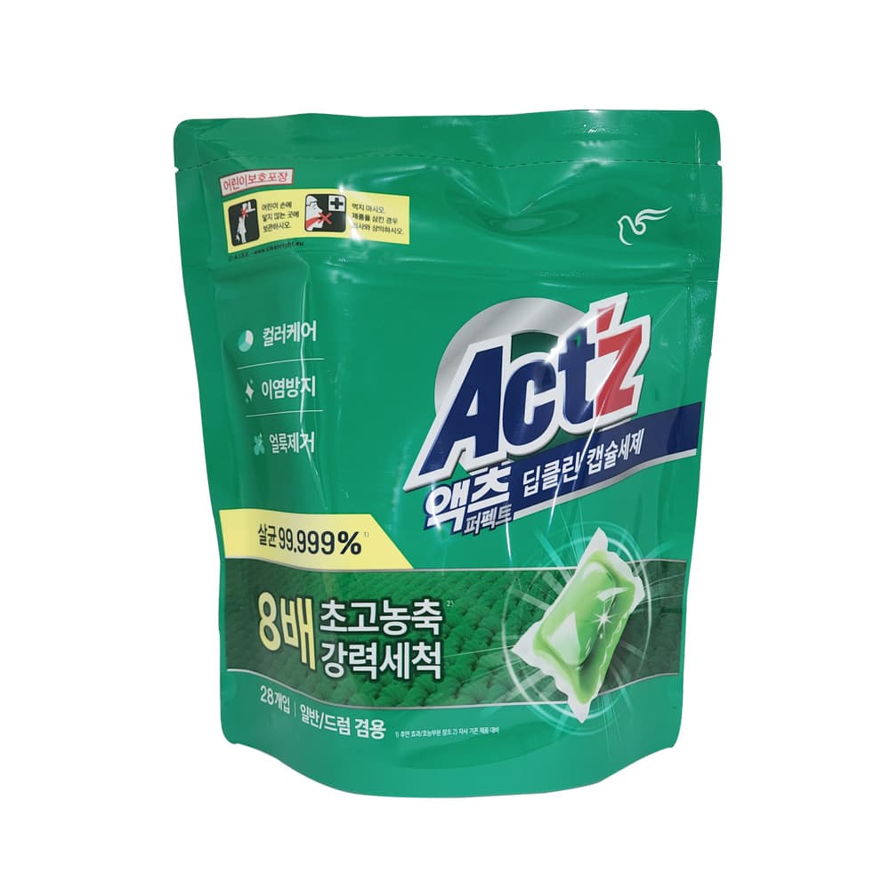 피죤 액츠 퍼펙트 캡슐세제 딥클린 28개입, 1개