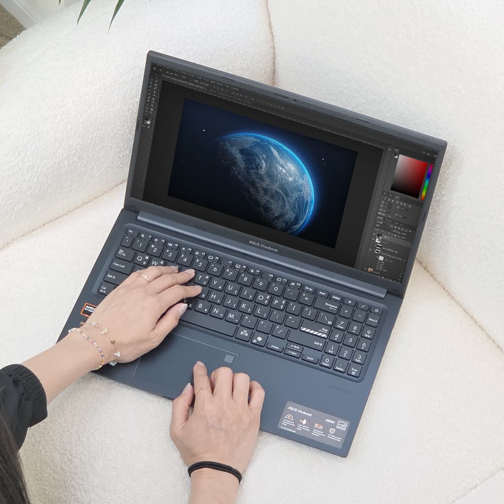 ASUS 노트북 라이젠5 AI 8GB NVMe256GB win11 업무용 영상편집 사무용 대학생 인강용