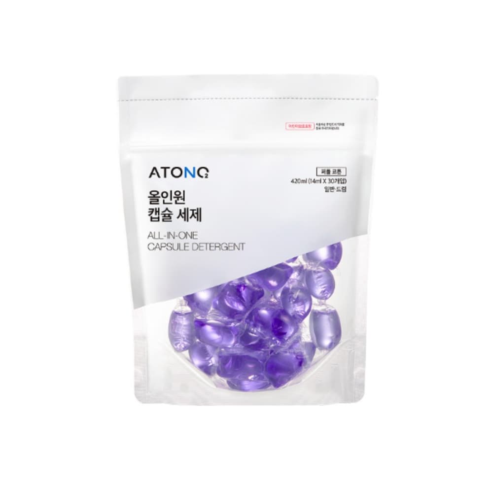 아토앤오투 올인원 액상 캡슐 세탁 세제 14ml 30개입