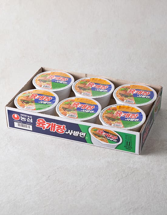 [농심] 육개장 사발면 6입