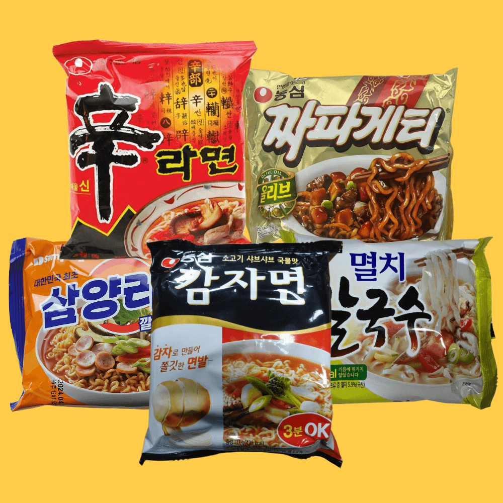 신라면 짜파게티 삼양 멸치칼국수 감자면 세트