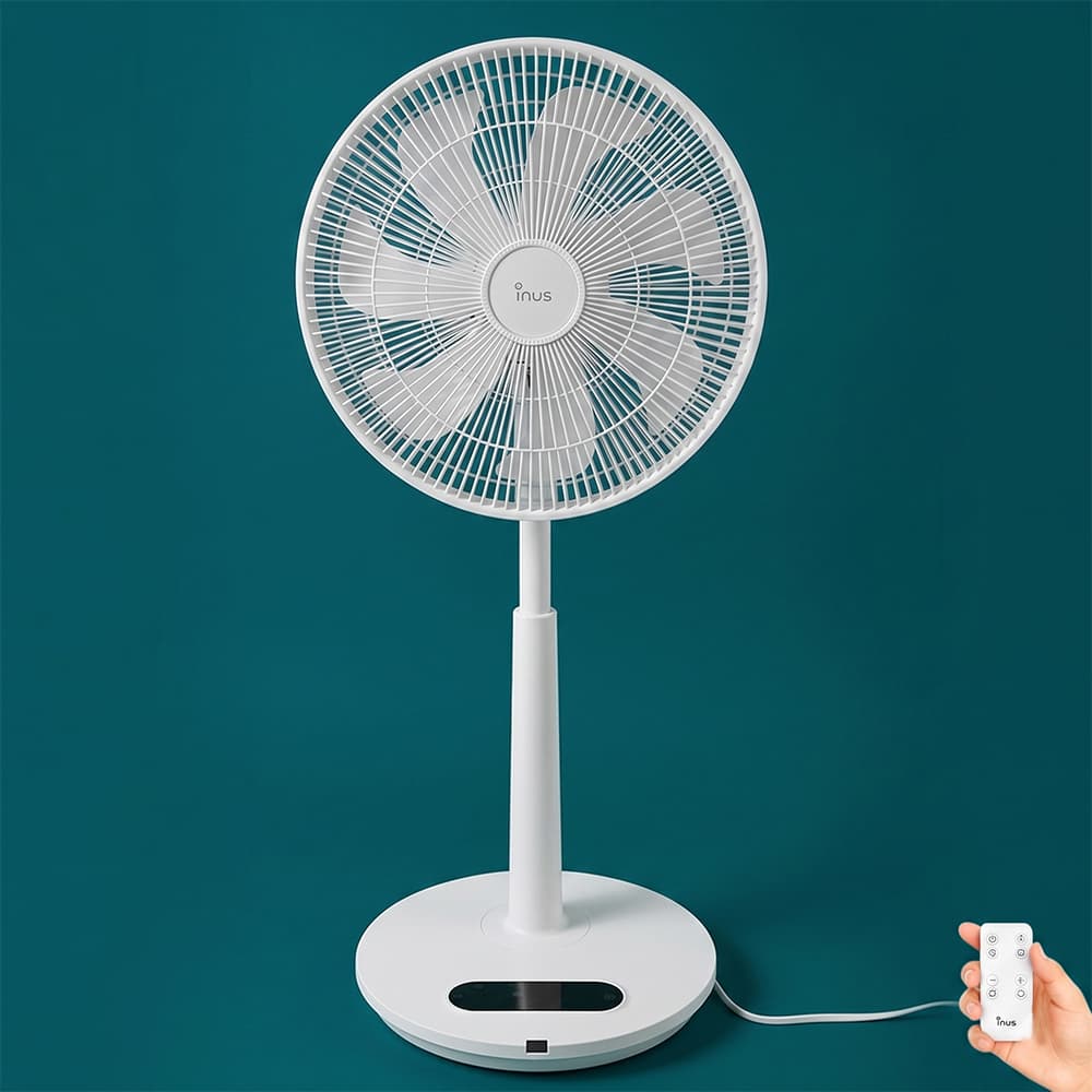 이누스 BLDC 리모컨 선풍기 가정용 거실 저소음 스탠드형 35cm