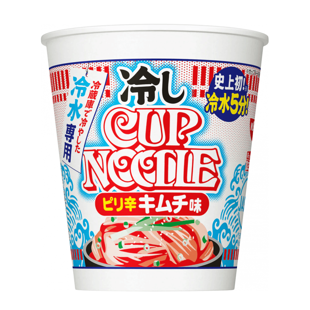 일본 컵라면 닛신 컵누들 냉라면 매운 김치, 60g, 1개