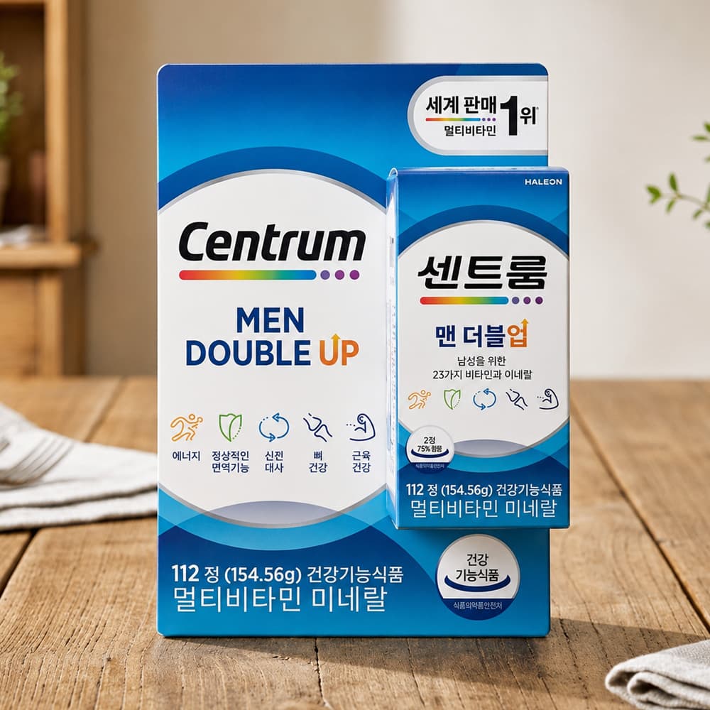 센트룸 포 맨 더블업 종합 멀티 비타민 미네랄 112정 남성