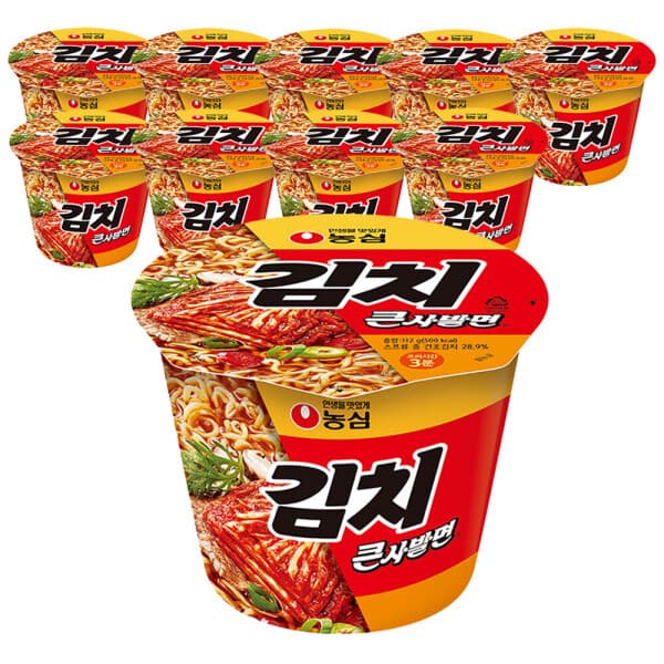 농심 농심 김치 큰사발 112g 10개 컵라면