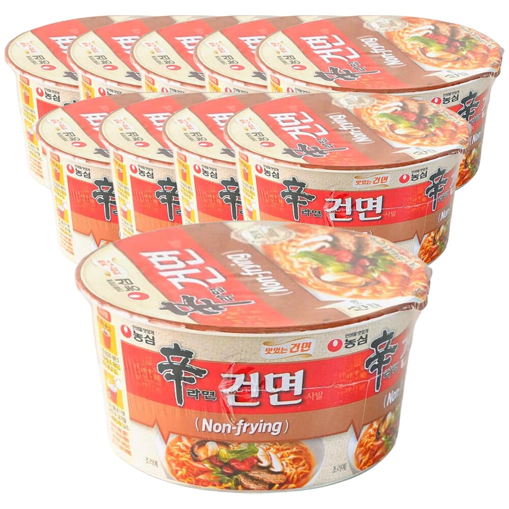 신라면 농심 신라면 건면 77g x 10개 사발면 컵라면