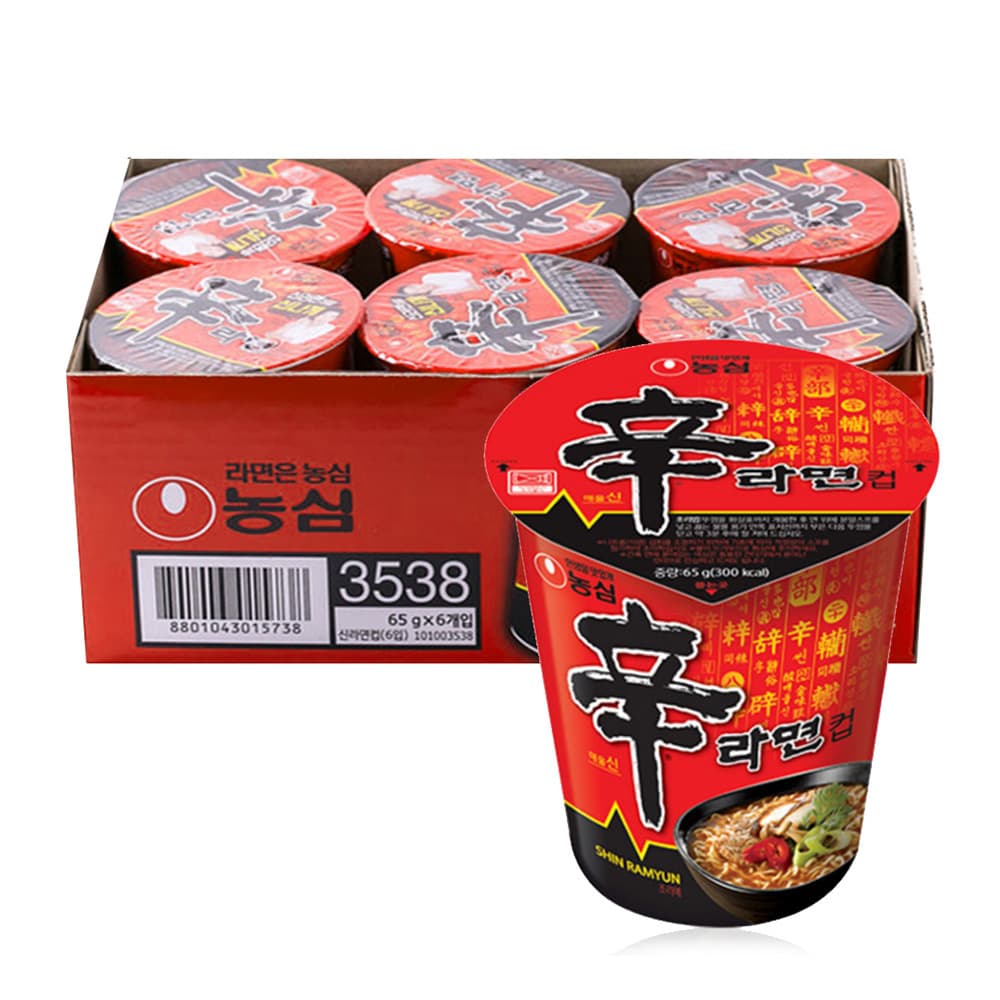 농심 신라면(컵)미니 65g x 6개입