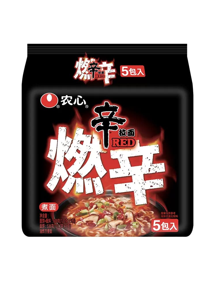 농심 신라면 레드 5개입 아주 매운맛 Red