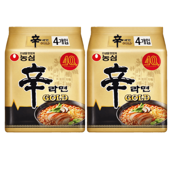 농심 신라면 골드 멀티 (125g x 4개입) 2팩