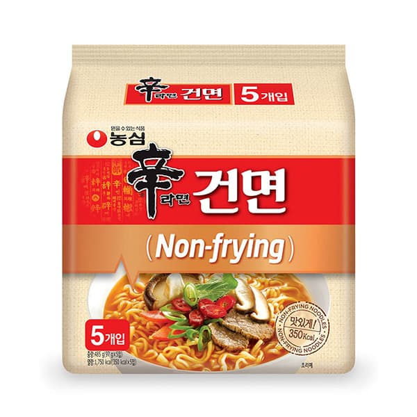 봉지라면 농심 신라면 건면, 97g, 10개
