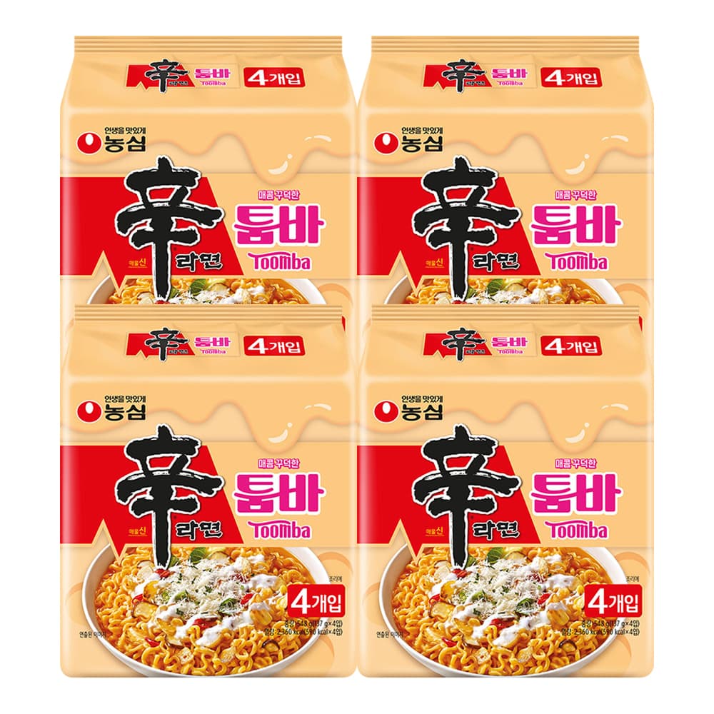 농심 신라면 툼바, 137g, 16개