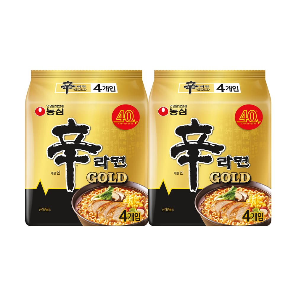 농심 신라면 골드, 125g, 8개